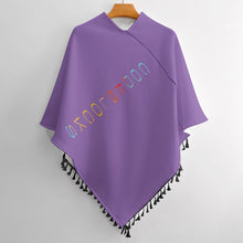 Load image into Gallery viewer, Knitted Cape With Fringed Edge