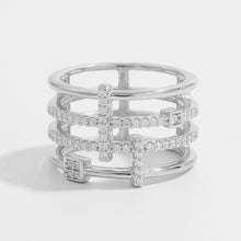 Load image into Gallery viewer, 925 Sterling Silver Inlaid Zircon Ring