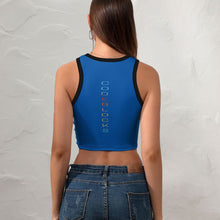 Load image into Gallery viewer, Women's Cropped Slim Racer Tank Top