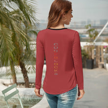 Load image into Gallery viewer, Women's V-Neck Long Sleeve T-Shirt