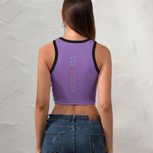 Load image into Gallery viewer, Women's Cropped Slim Racer Tank Top