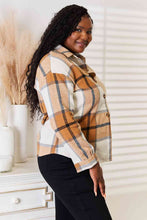 Load image into Gallery viewer, Double Take Plaid Print Dropped Shoulder Shirt