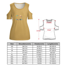 Load image into Gallery viewer, ACT off shoulder U-neck short sleeve top