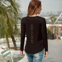 Load image into Gallery viewer, Women's V-Neck Long Sleeve T-Shirt