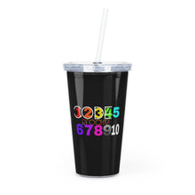 Load image into Gallery viewer, Plastic Tumbler with Straw