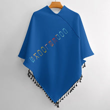 Load image into Gallery viewer, Knitted Cape With Fringed Edge
