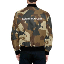 Load image into Gallery viewer, Men's All Over Print Quilted Bomber Jacket(Model H33)