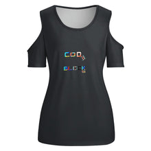 Load image into Gallery viewer, ACT off shoulder U-neck short sleeve top