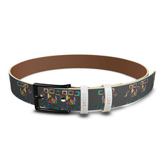 Load image into Gallery viewer, Code Blocks leather Belt