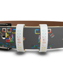Load image into Gallery viewer, Code Blocks leather Belt