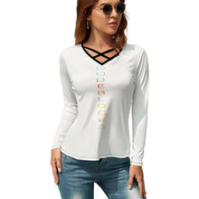 Load image into Gallery viewer, Women's V-Neck Long Sleeve T-Shirt