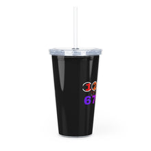 Load image into Gallery viewer, Plastic Tumbler with Straw