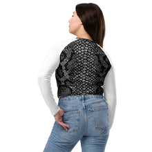 Load image into Gallery viewer, Recycled long-sleeve crop top