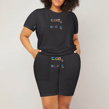 Load image into Gallery viewer, Large short sleeved Shorts Set