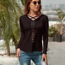 Load image into Gallery viewer, Women's V-Neck Long Sleeve T-Shirt