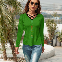Load image into Gallery viewer, Women's V-Neck Long Sleeve T-Shirt