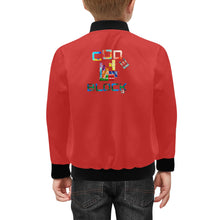 Load image into Gallery viewer, Kids' Bomber Jacket with Pockets (H40)