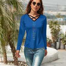 Load image into Gallery viewer, Women's V-Neck Long Sleeve T-Shirt