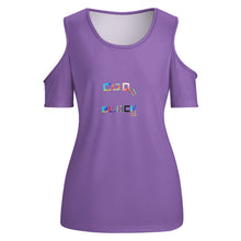 Load image into Gallery viewer, ACT off shoulder U-neck short sleeve top