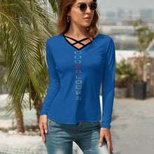 Load image into Gallery viewer, Women's V-Neck Long Sleeve T-Shirt