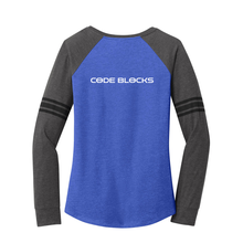 Load image into Gallery viewer, DM477 District ® Women’s Game Long Sleeve V-Neck Tee