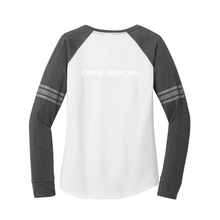 Load image into Gallery viewer, DM477 District ® Women’s Game Long Sleeve V-Neck Tee