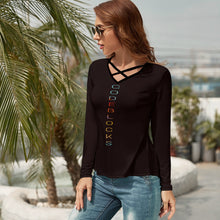 Load image into Gallery viewer, Women's V-Neck Long Sleeve T-Shirt