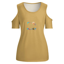 Load image into Gallery viewer, ACT off shoulder U-neck short sleeve top