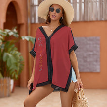 Load image into Gallery viewer, Loose Short Sleeve Beach Swim Cover