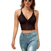 Load image into Gallery viewer, Ladies V-Neck Slim Fit Camisole Top