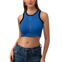 Load image into Gallery viewer, Women's Cropped Slim Racer Tank Top