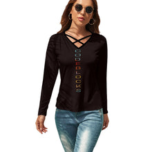 Load image into Gallery viewer, Women's V-Neck Long Sleeve T-Shirt