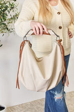 Load image into Gallery viewer, SHOMICO Fringe Detail Contrast Handbag