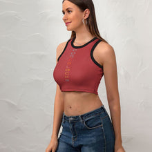 Load image into Gallery viewer, Women's Cropped Slim Racer Tank Top