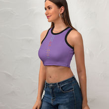 Load image into Gallery viewer, Women's Cropped Slim Racer Tank Top