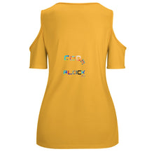 Load image into Gallery viewer, ACT off shoulder U-neck short sleeve top