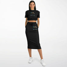 Load image into Gallery viewer, Sweatshirt and long pocket skirt set