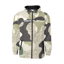 Load image into Gallery viewer, Men's All Over Print Quilted Windbreaker(Model H35)