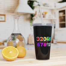 Load image into Gallery viewer, Plastic Tumbler with Straw