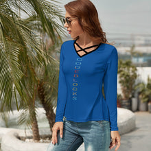 Load image into Gallery viewer, Women's V-Neck Long Sleeve T-Shirt