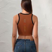 Load image into Gallery viewer, Women's Cropped Slim Racer Tank Top