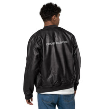 Load image into Gallery viewer, Leather Bomber Jacket