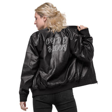 Load image into Gallery viewer, Leather Bomber Jacket