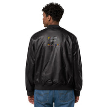 Load image into Gallery viewer, Leather Bomber Jacket