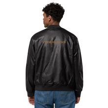 Load image into Gallery viewer, Leather Bomber Jacket