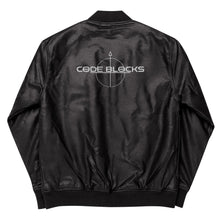 Load image into Gallery viewer, Leather Bomber Jacket