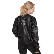 Load image into Gallery viewer, Leather Bomber Jacket
