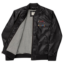 Load image into Gallery viewer, Leather Bomber Jacket