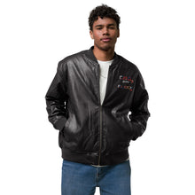 Load image into Gallery viewer, Leather Bomber Jacket