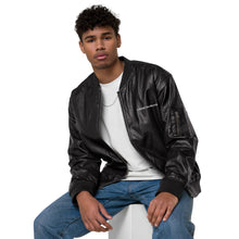 Load image into Gallery viewer, Leather Bomber Jacket